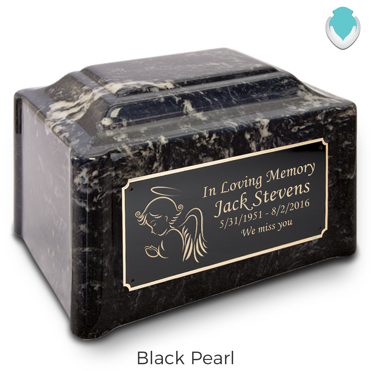 Adult Devotion Angel Cultured Marble Urns for Ashes