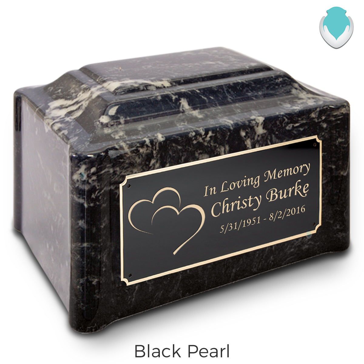 Adult Devotion Hearts Cultured Marble Urns for Ashes