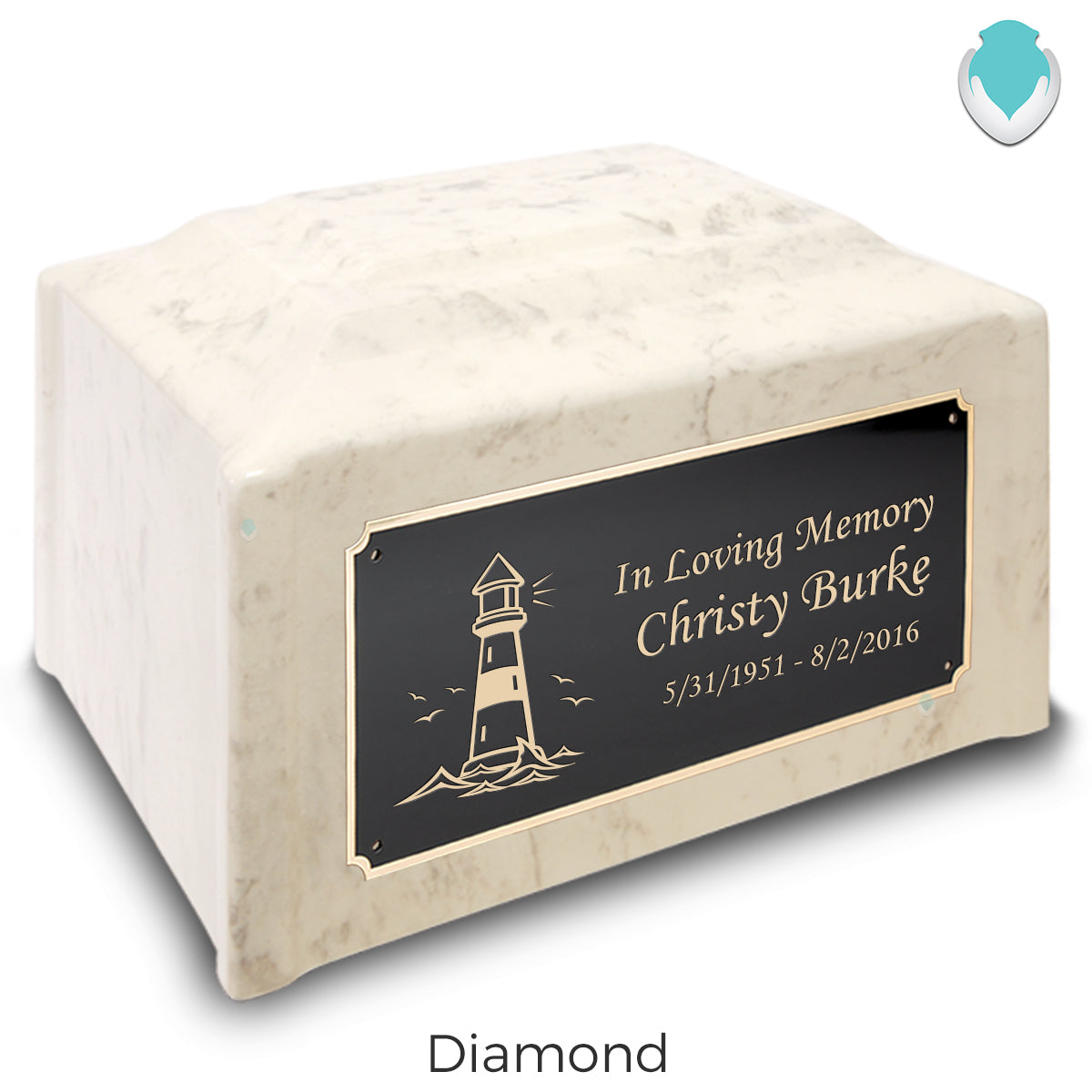 Adult Devotion Lighthouse Cultured Marble Urns for Ashes