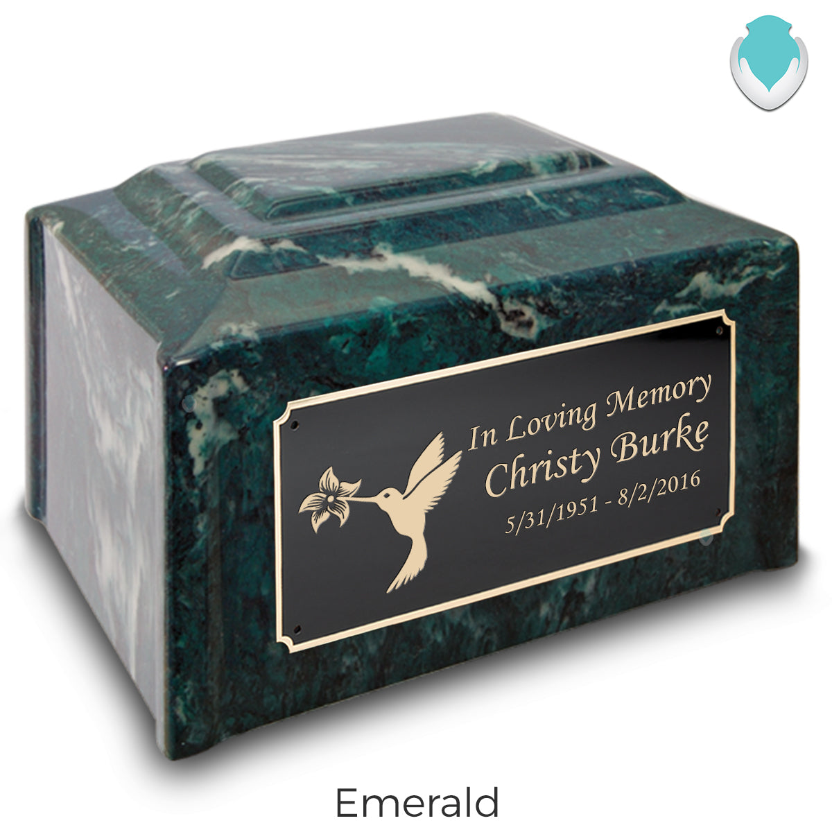 Adult Devotion Hummingbird Cultured Marble Urns for Ashes