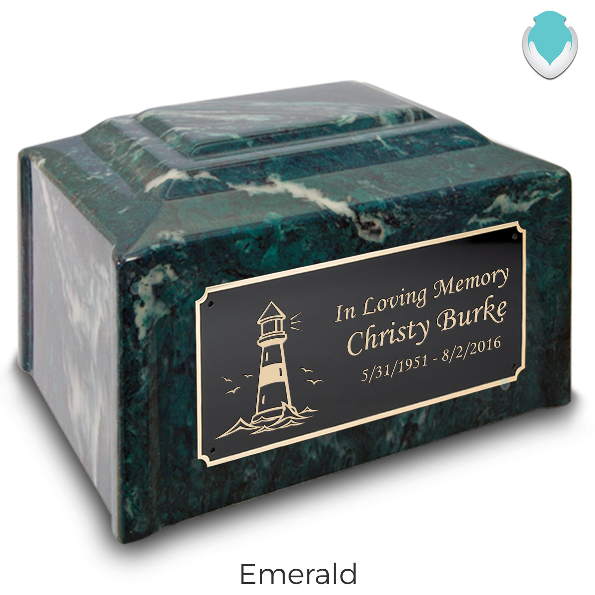 Adult Devotion Lighthouse Cultured Marble Urns for Ashes