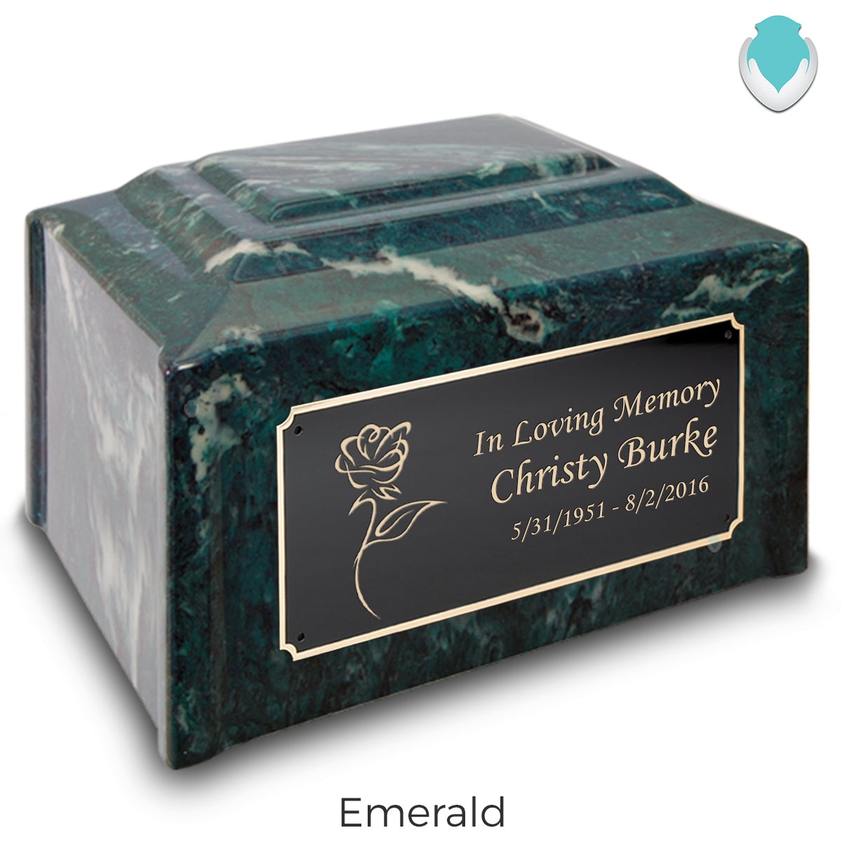 Adult Devotion Rose Cultured Marble Urns for Ashes