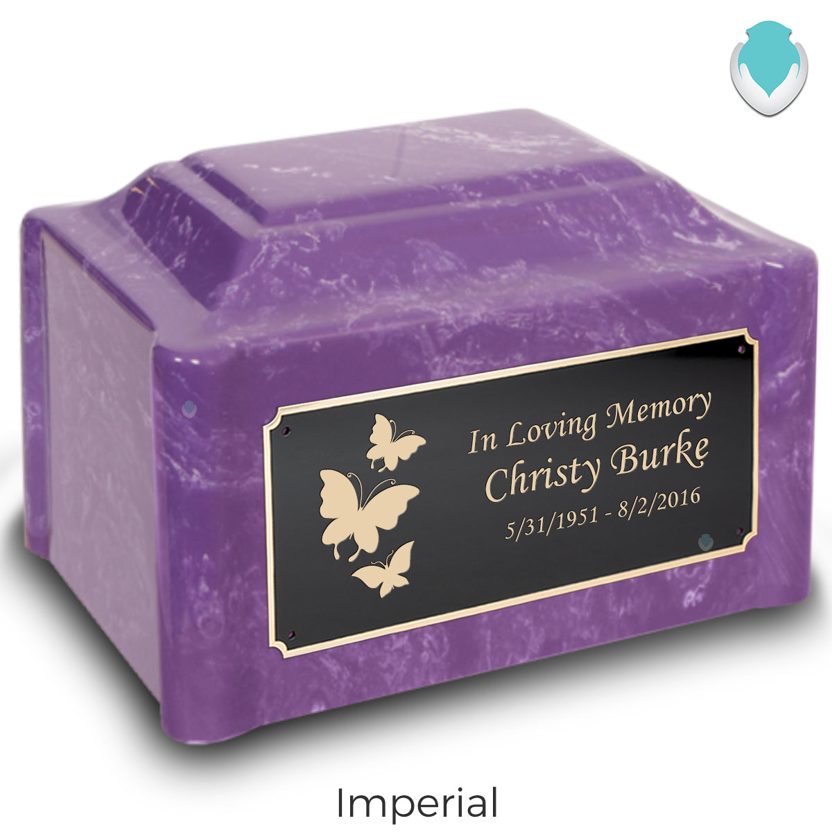 Adult Devotion Butterflies Cultured Marble Urns for Ashes