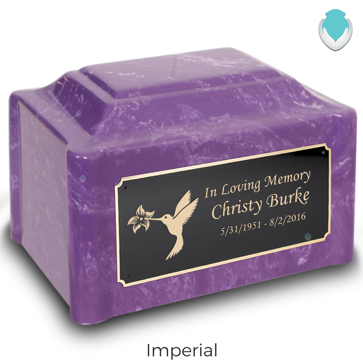 Adult Devotion Hummingbird Cultured Marble Urns for Ashes