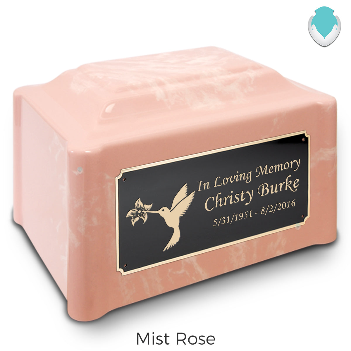 Adult Devotion Hummingbird Cultured Marble Urns for Ashes