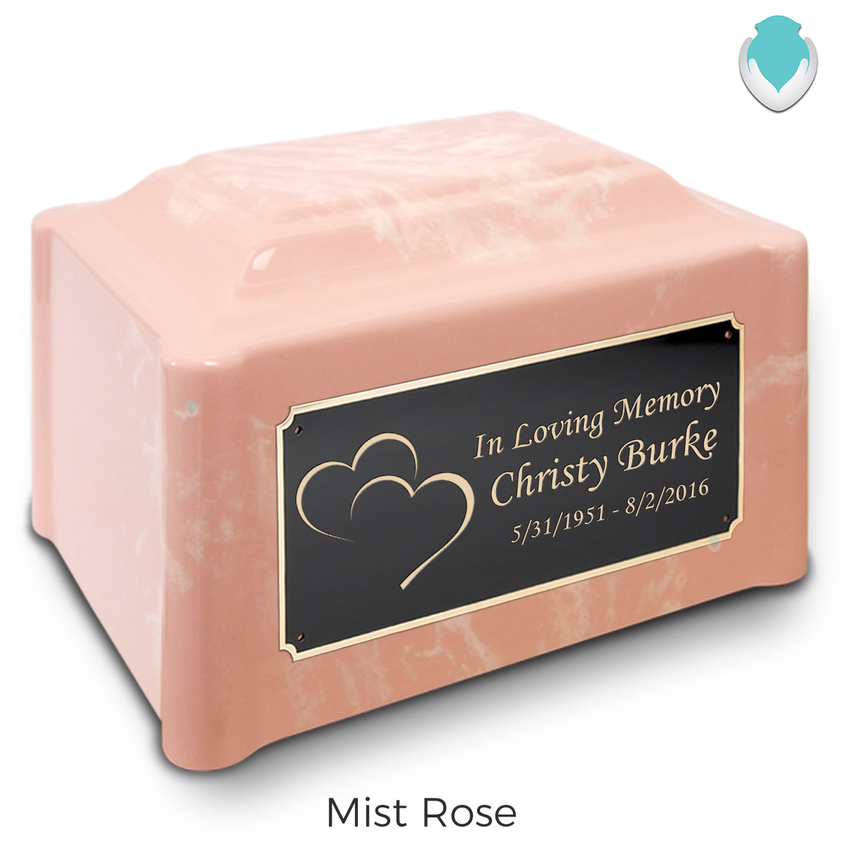 Adult Devotion Hearts Cultured Marble Urns for Ashes