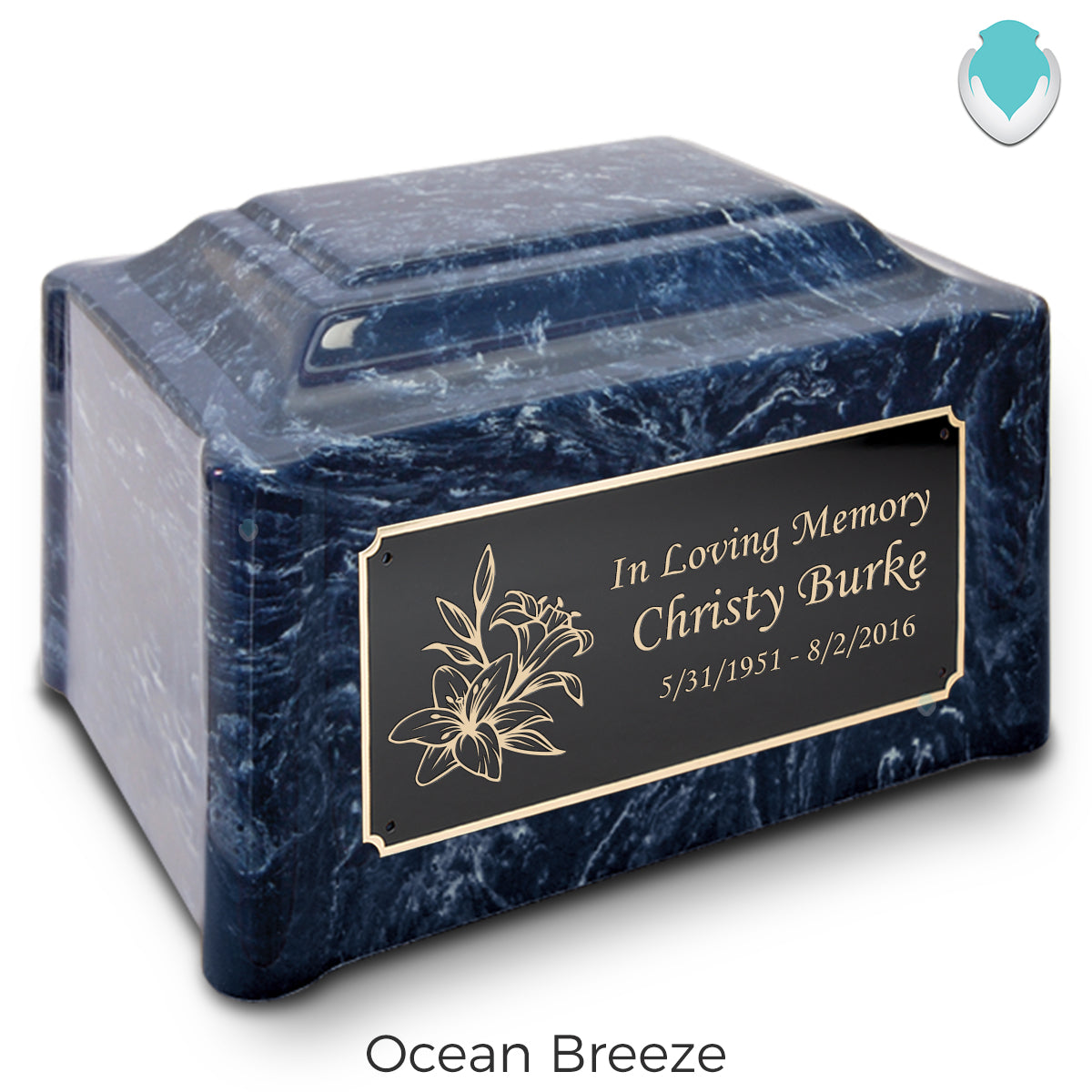 Adult Devotion Lily Cultured Marble Urns for Ashes