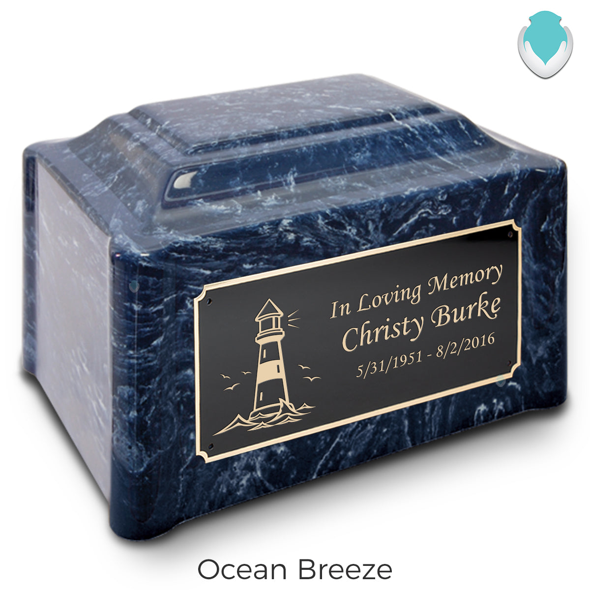 Adult Devotion Lighthouse Cultured Marble Urns for Ashes