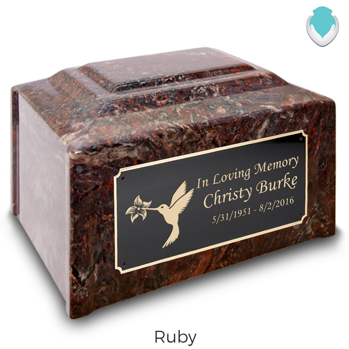 Adult Devotion Hummingbird Cultured Marble Urns for Ashes