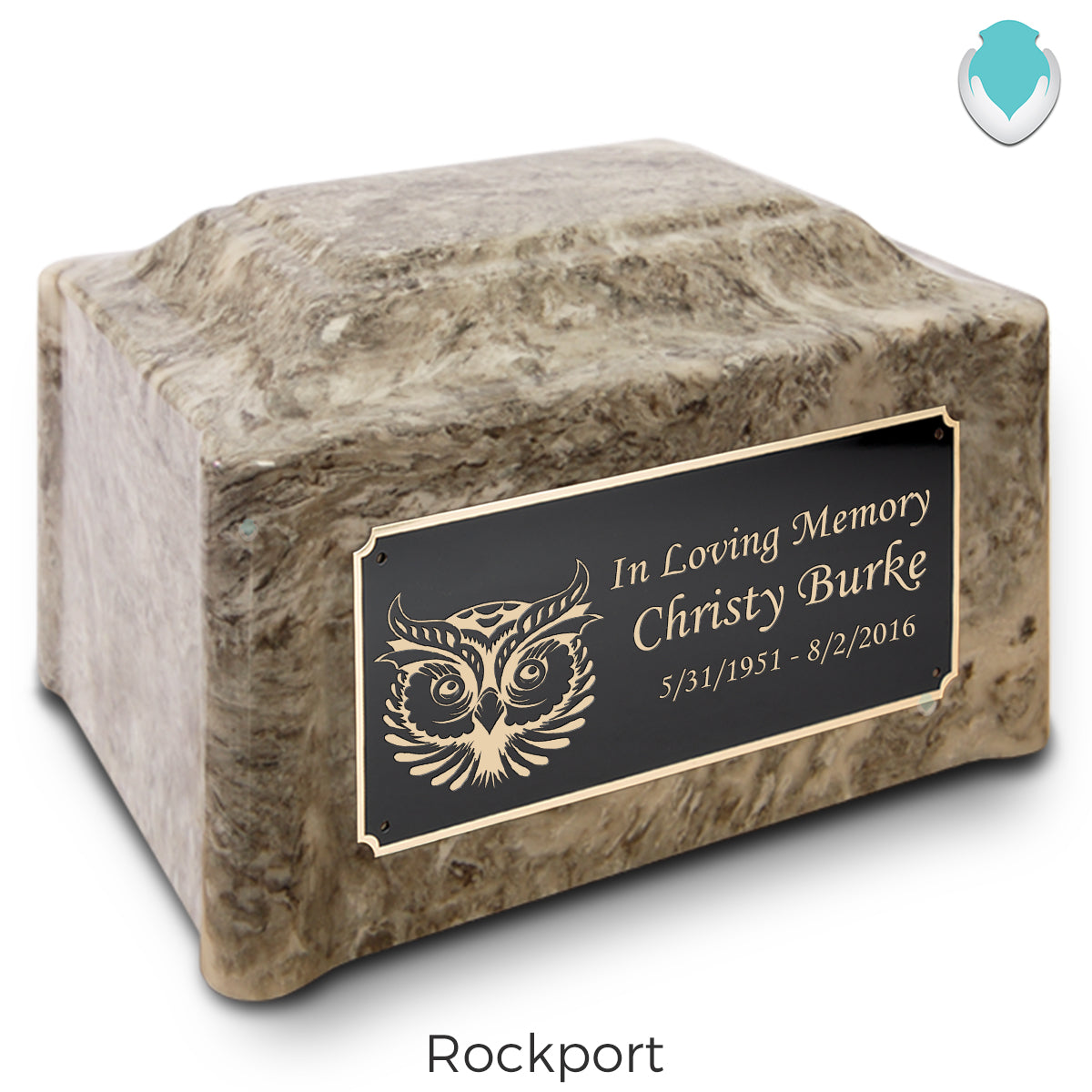 Adult Devotion Owl Cultured Marble Urns for Ashes