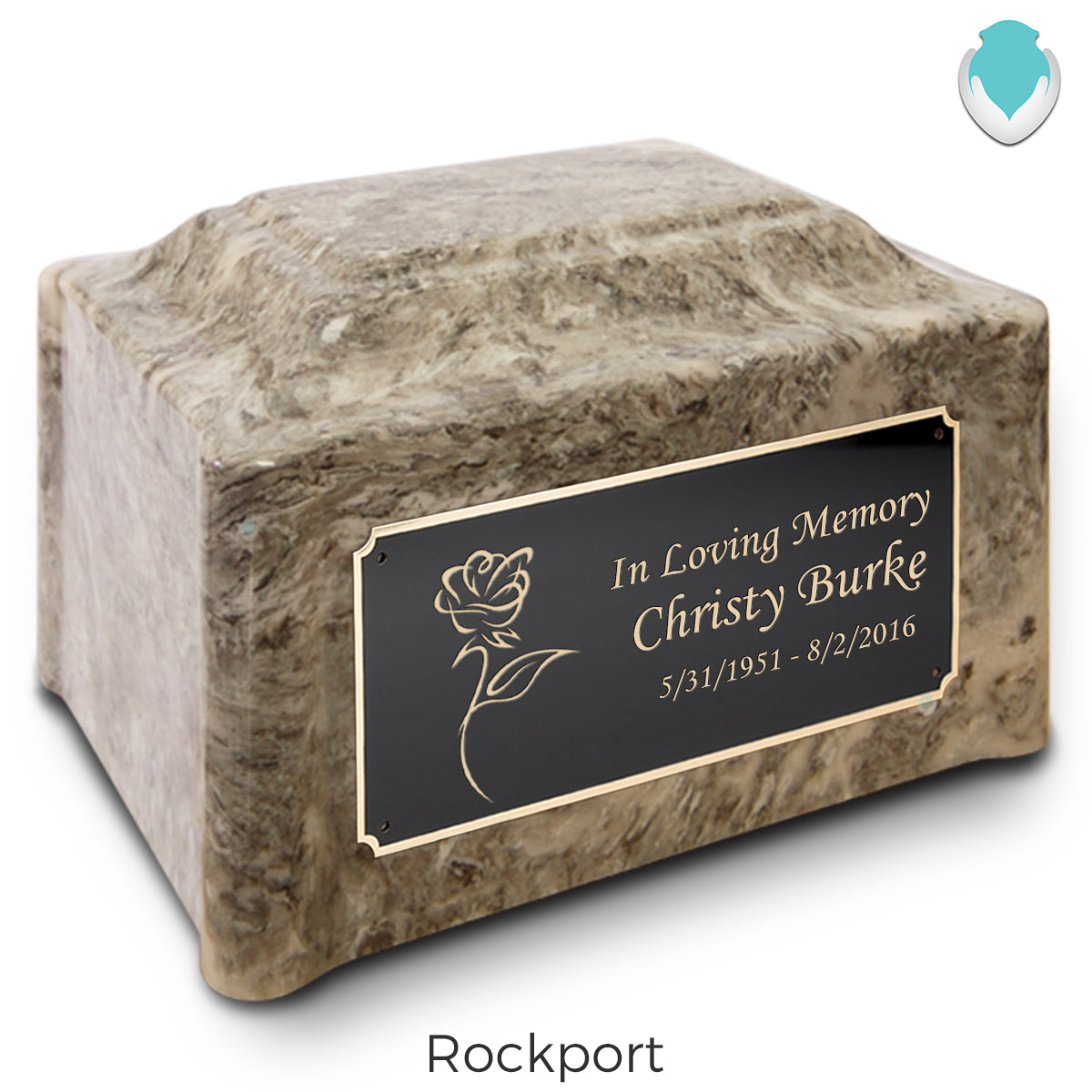 Adult Devotion Rose Cultured Marble Urns for Ashes