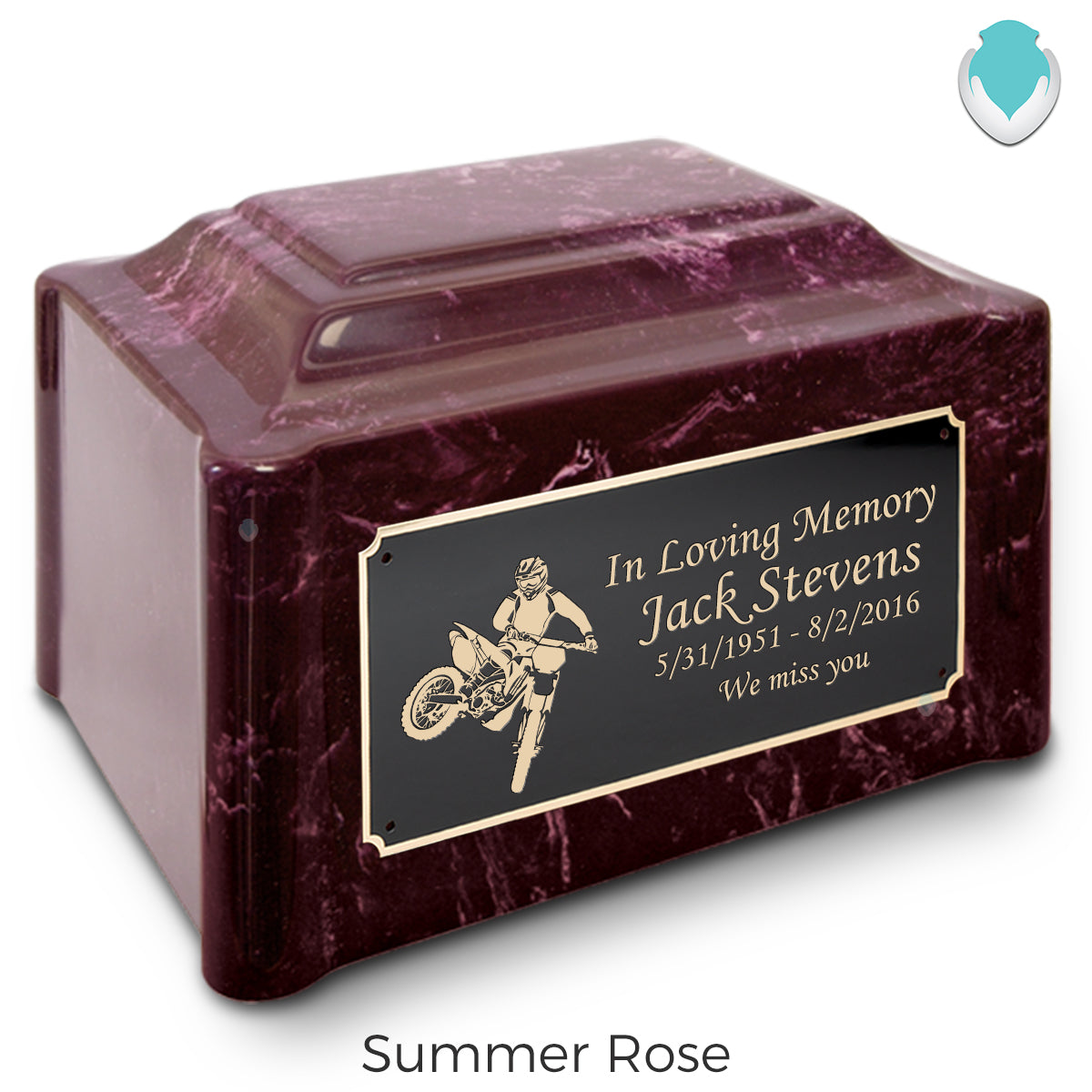 Adult Devotion Dirt Bike Cultured Marble Urns for Ashes