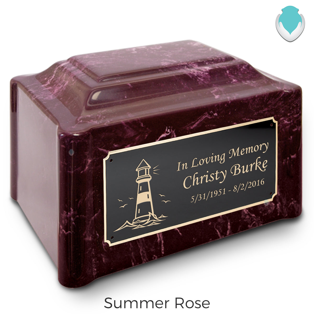 Adult Devotion Lighthouse Cultured Marble Urns for Ashes