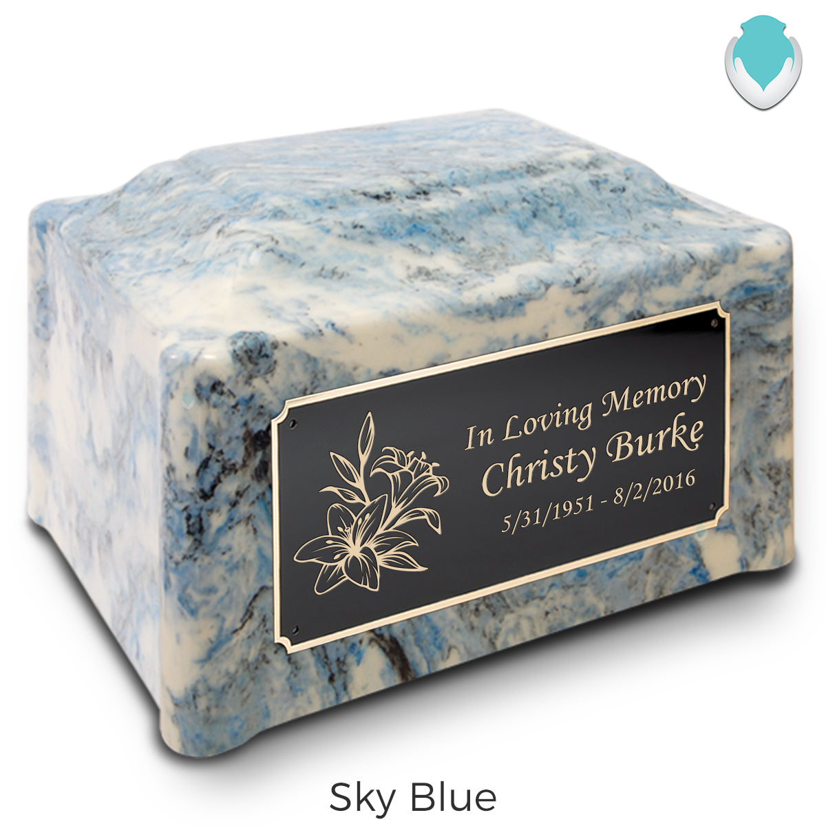 Adult Devotion Lily Cultured Marble Urns for Ashes