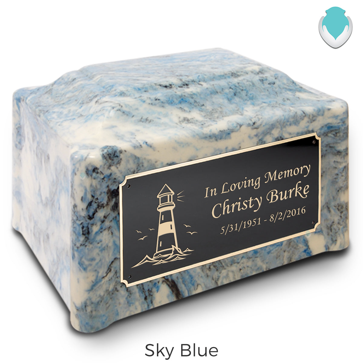 Adult Devotion Lighthouse Cultured Marble Urns for Ashes