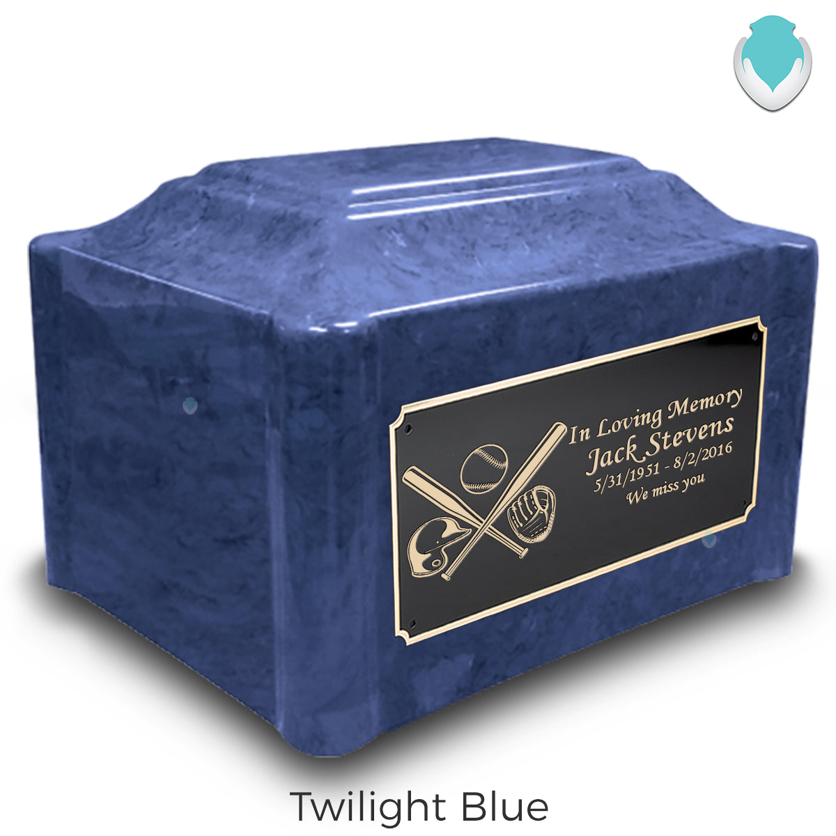 Adult Devotion Baseball Cultured Marble Urns for Ashes