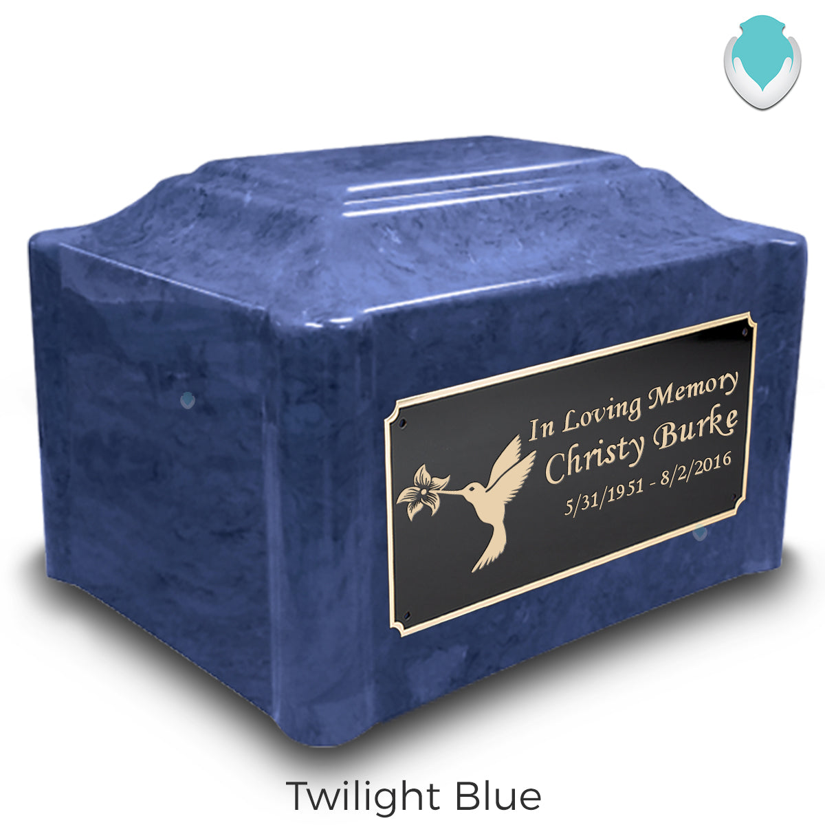 Adult Devotion Hummingbird Cultured Marble Urns for Ashes