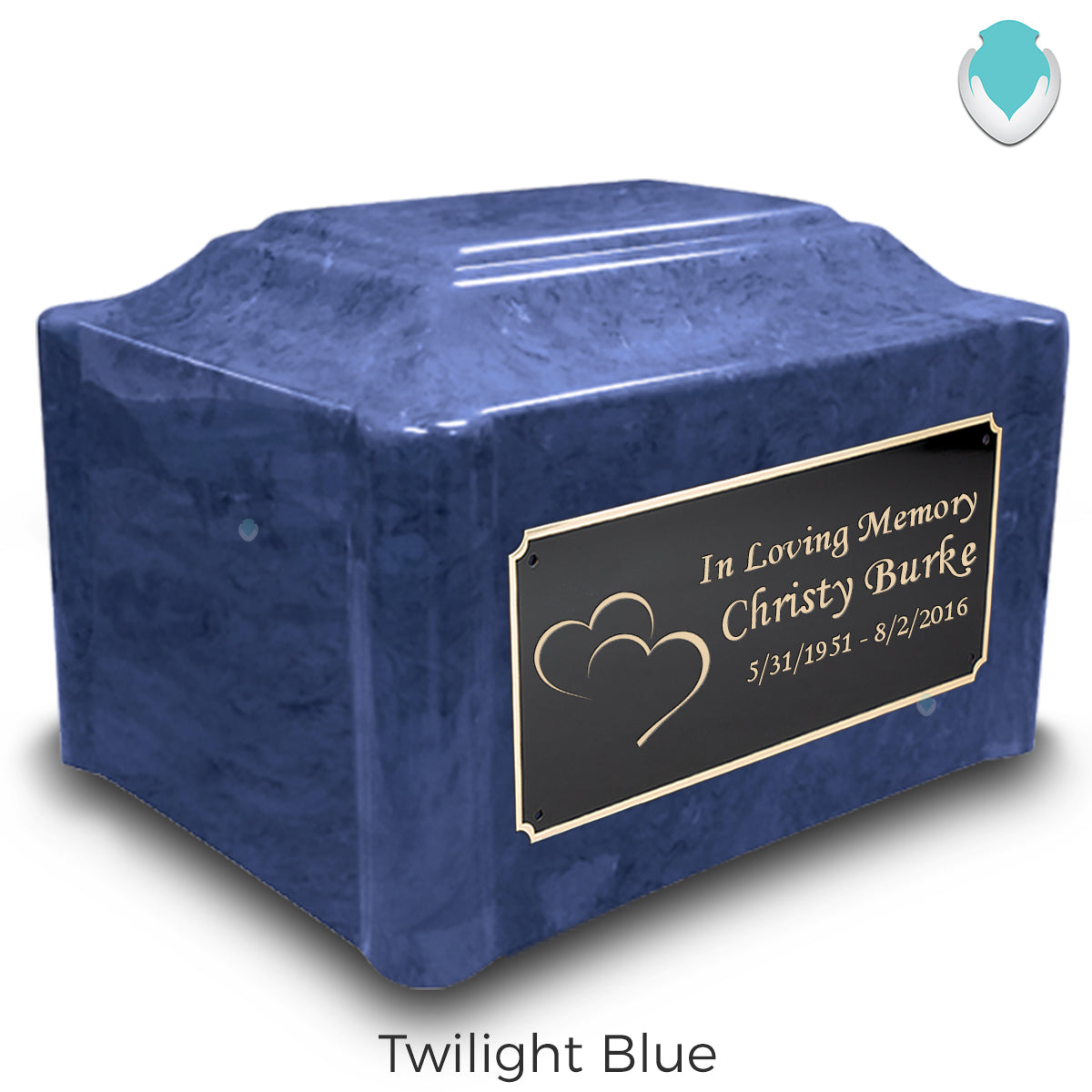 Adult Devotion Hearts Cultured Marble Urns for Ashes