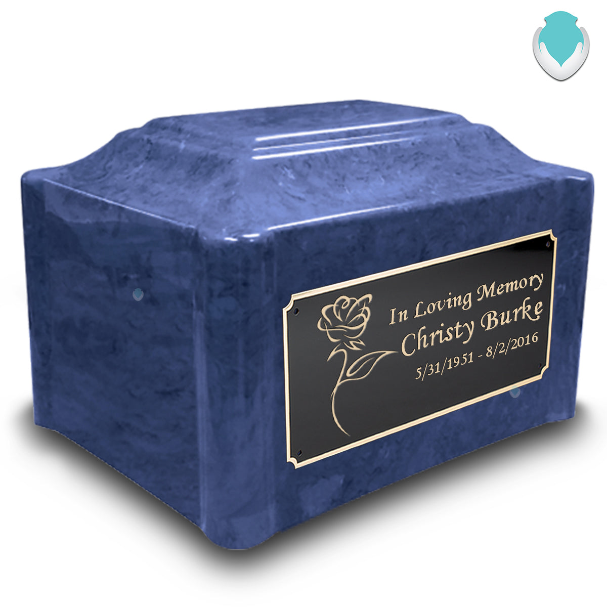 Adult Devotion Rose Cultured Marble Urns for Ashes