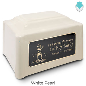 Adult Devotion Lighthouse Cultured Marble Urns for Ashes