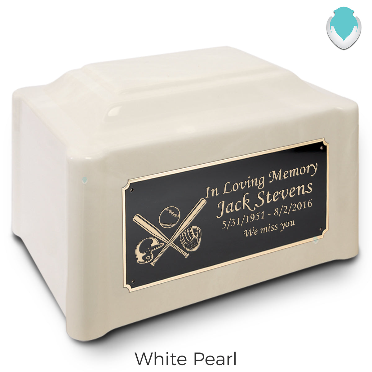 Adult Devotion Baseball Cultured Marble Urns for Ashes