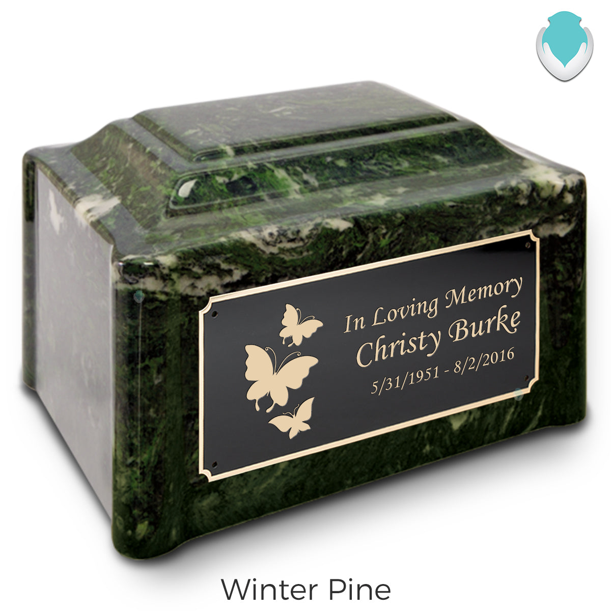 Adult Devotion Butterflies Cultured Marble Urns for Ashes