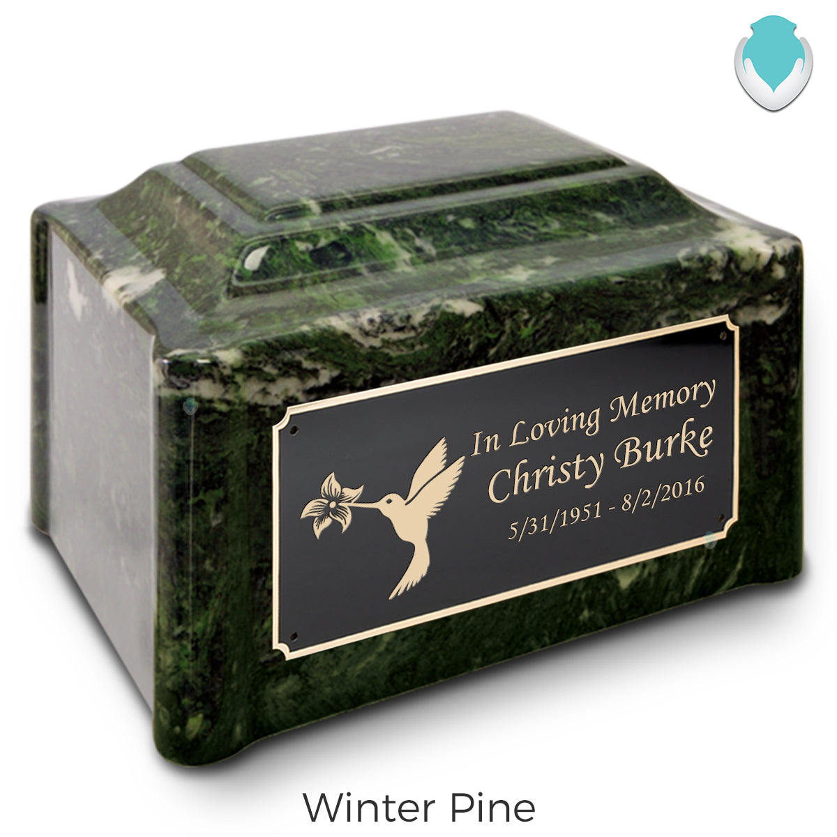 Adult Devotion Hummingbird Cultured Marble Urns for Ashes