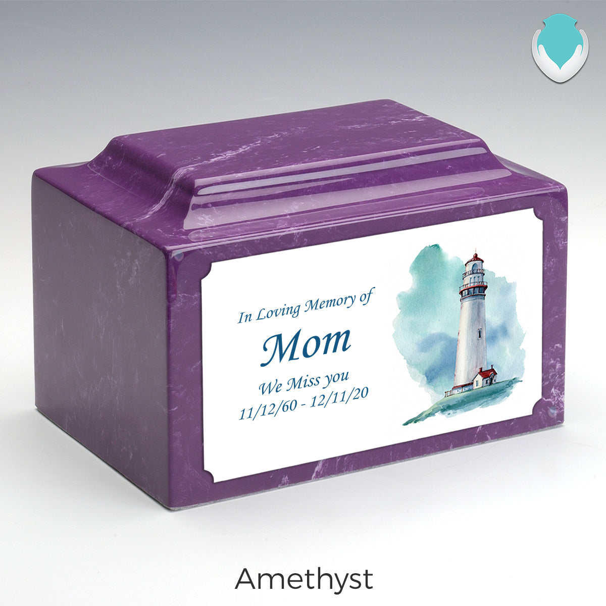 Adult Legacy Custom Printed Lighthouse Cultured Marble Urns by MacKenzie