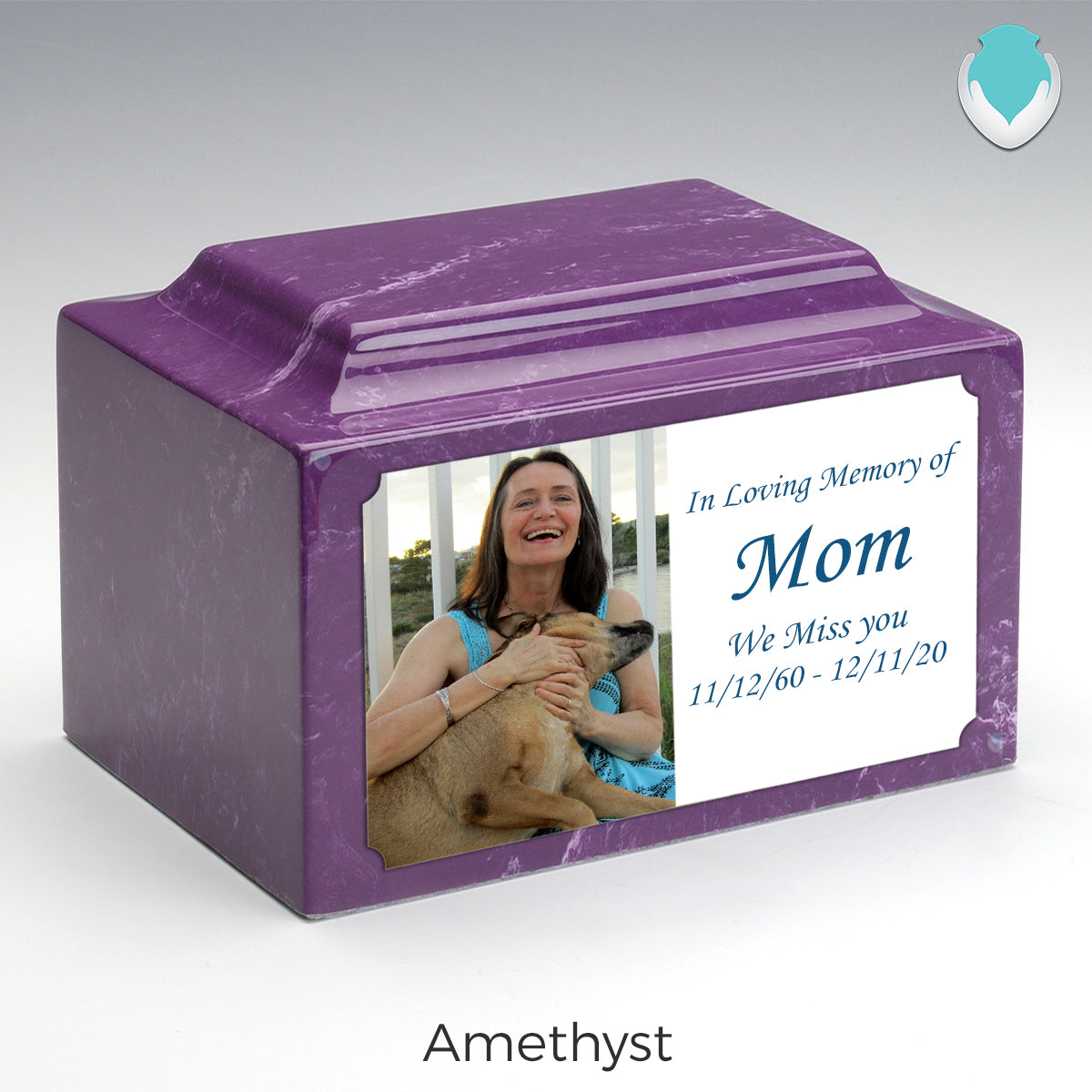 Adult Legacy Custom Printed Photo Cultured Marble Urns by MacKenzie