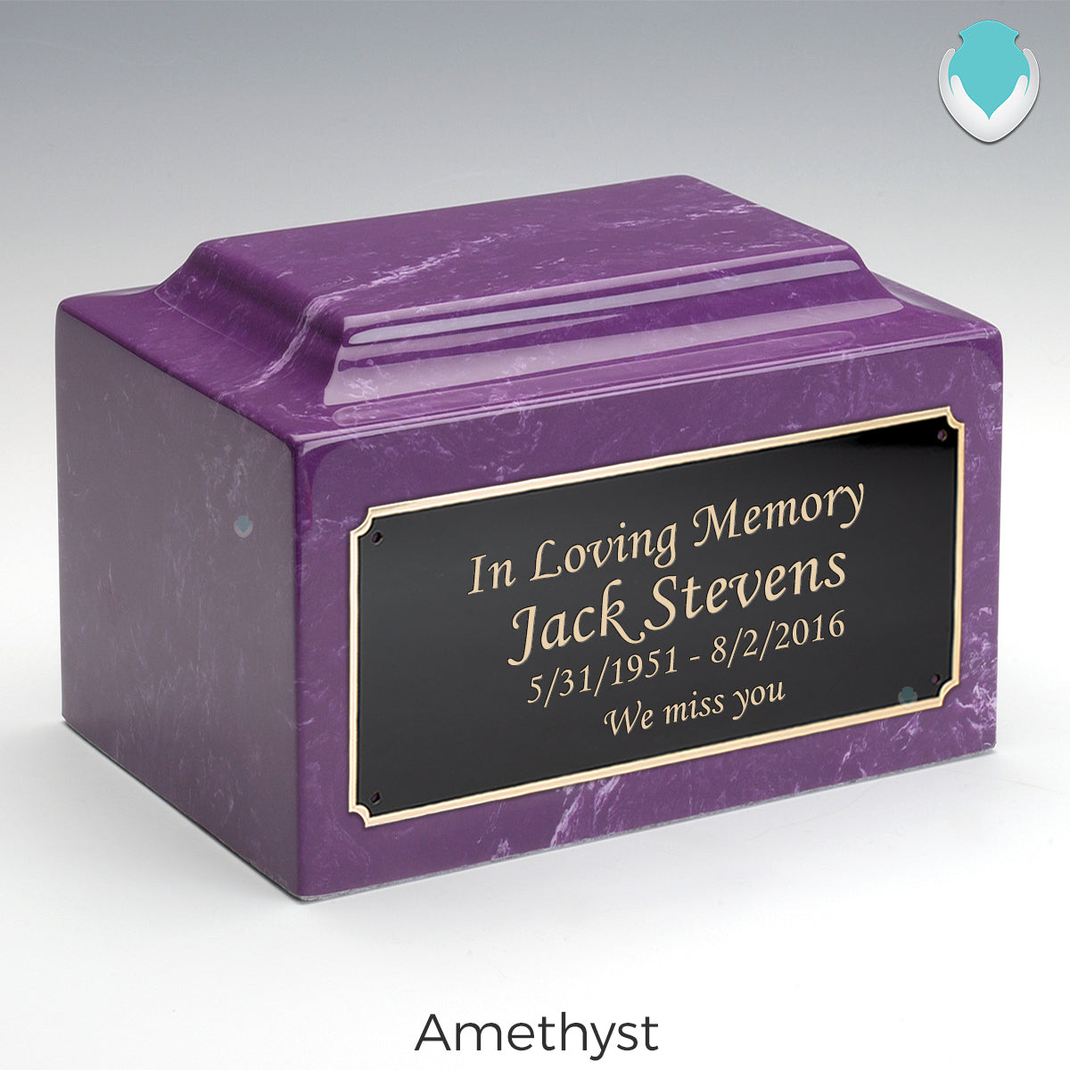 Adult Legacy Custom Text Cultured Marble Urns by MacKenzie