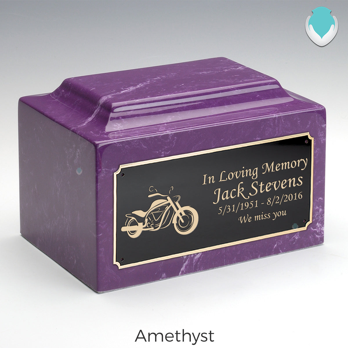 Adult Legacy Motorcycle Cultured Marble Urns by MacKenzie