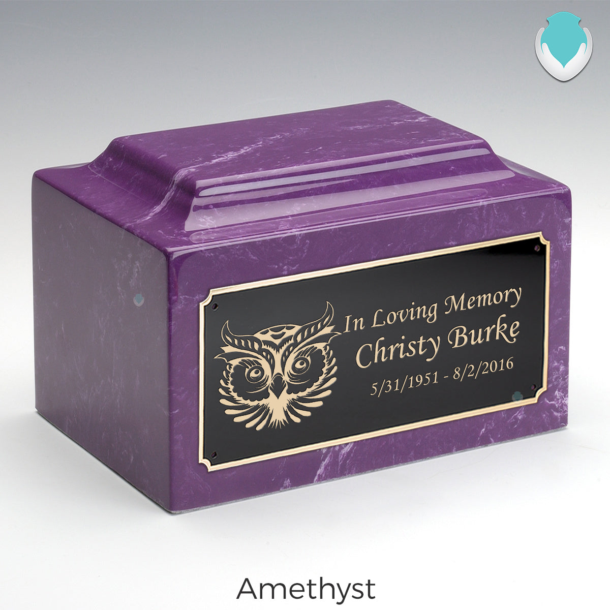 Adult Legacy Owl Cultured Marble Urns by MacKenzie