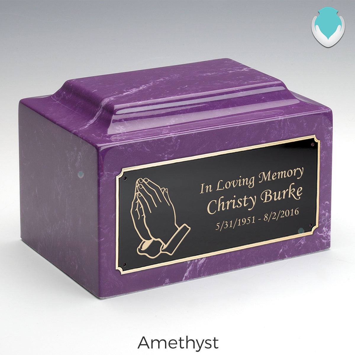 Adult Legacy Praying Hands Cultured Marble Urns by MacKenzie