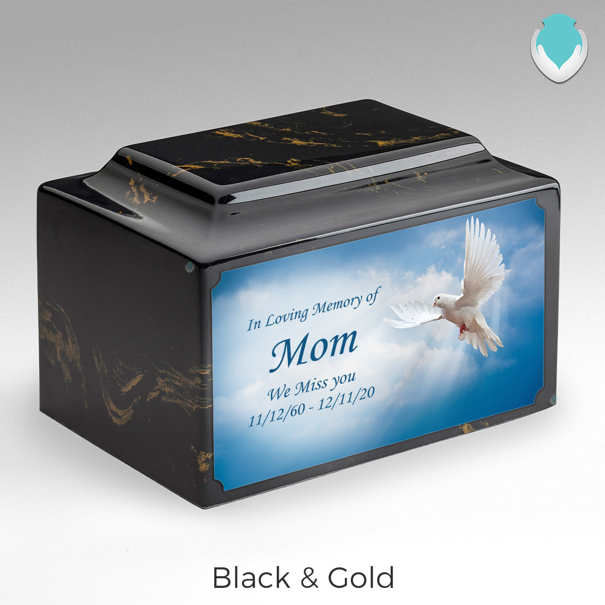 Adult Legacy Custom Printed Dove Cultured Marble Urns by MacKenzie