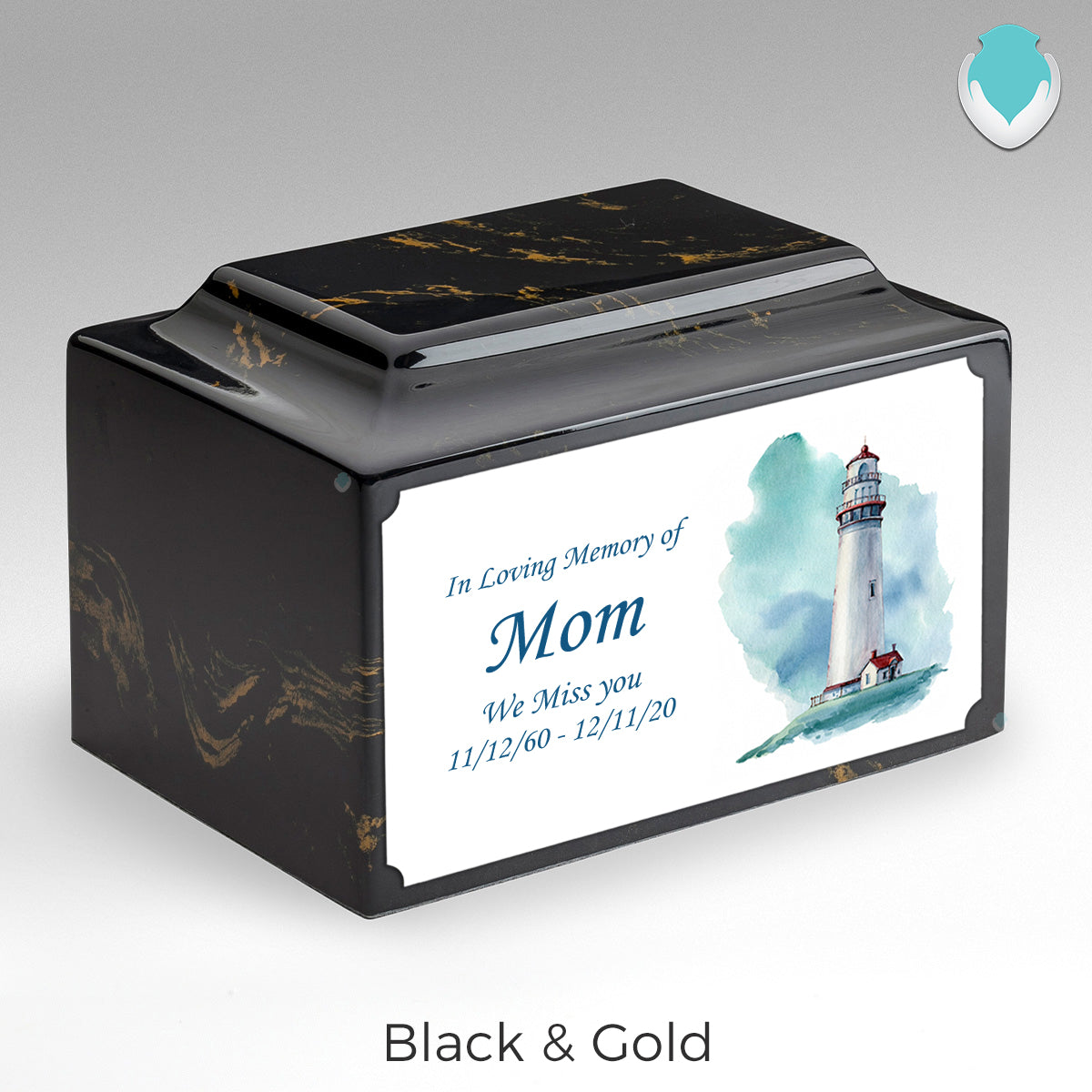 Adult Legacy Custom Printed Lighthouse Cultured Marble Urns by MacKenzie