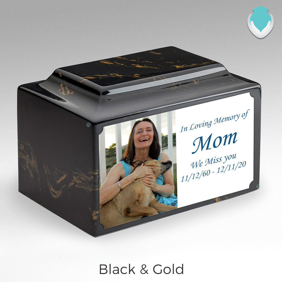 Adult Legacy Custom Printed Photo Cultured Marble Urns by MacKenzie