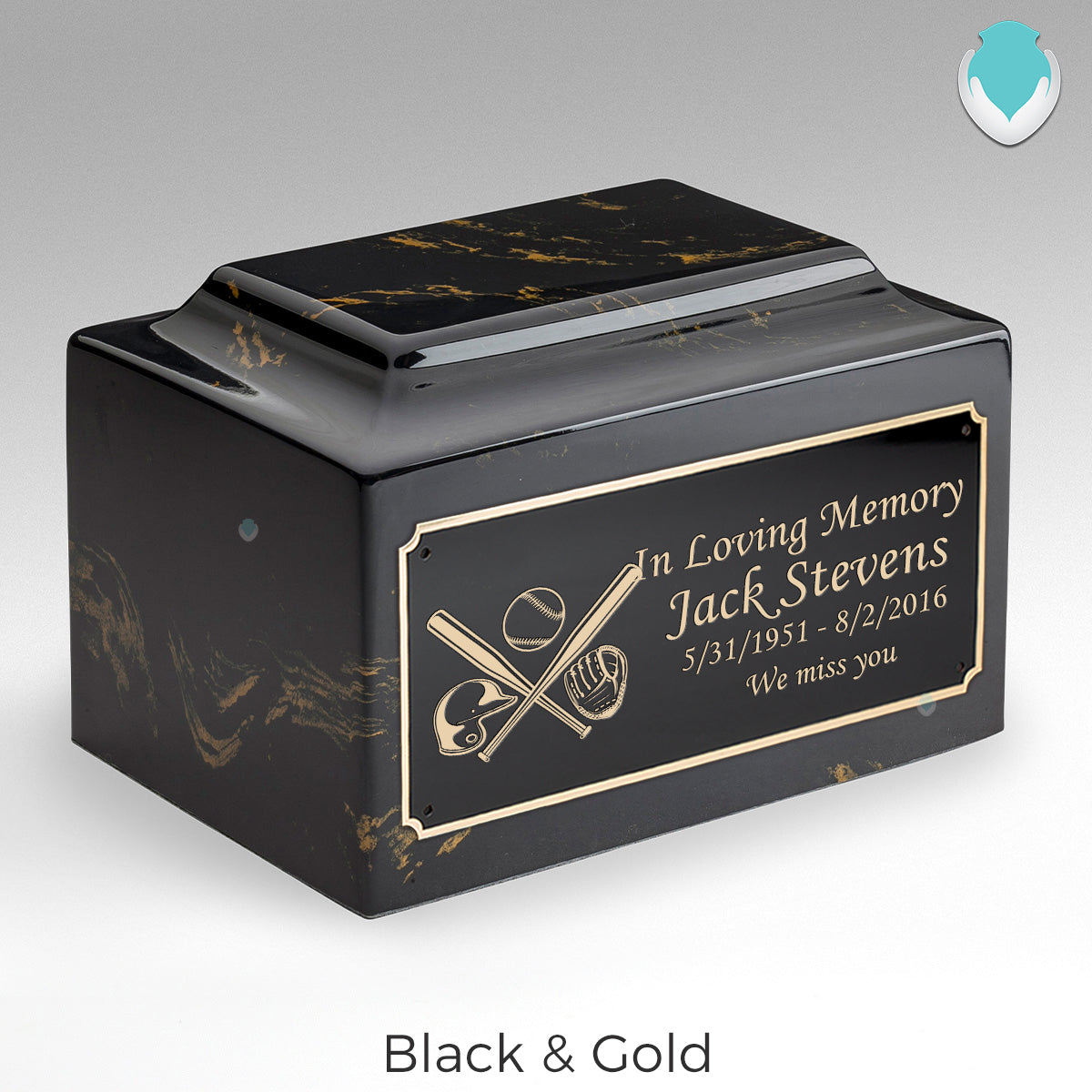 Adult Legacy Baseball Cultured Marble Urns by MacKenzie