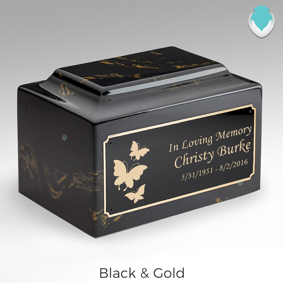 Adult Legacy Butterflies Cultured Marble Urns by MacKenzie