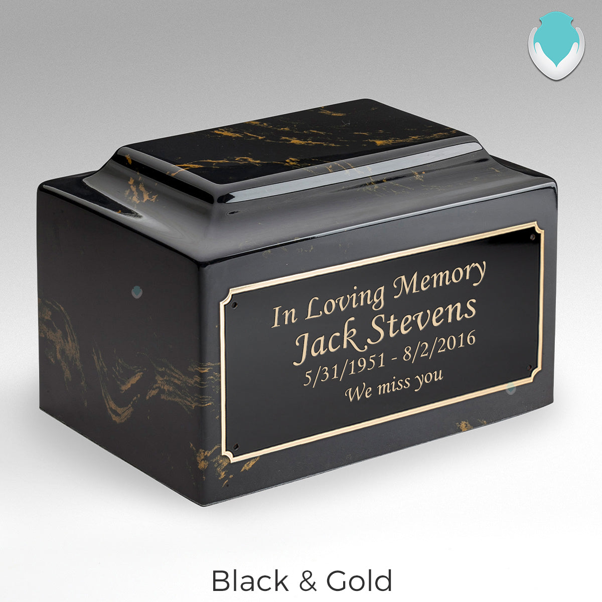 Adult Legacy Custom Text Cultured Marble Urns by MacKenzie