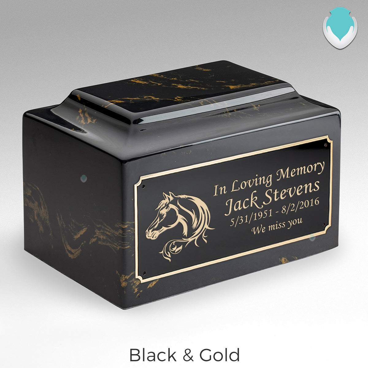 Adult Legacy Horse Cultured Marble Urns by MacKenzie