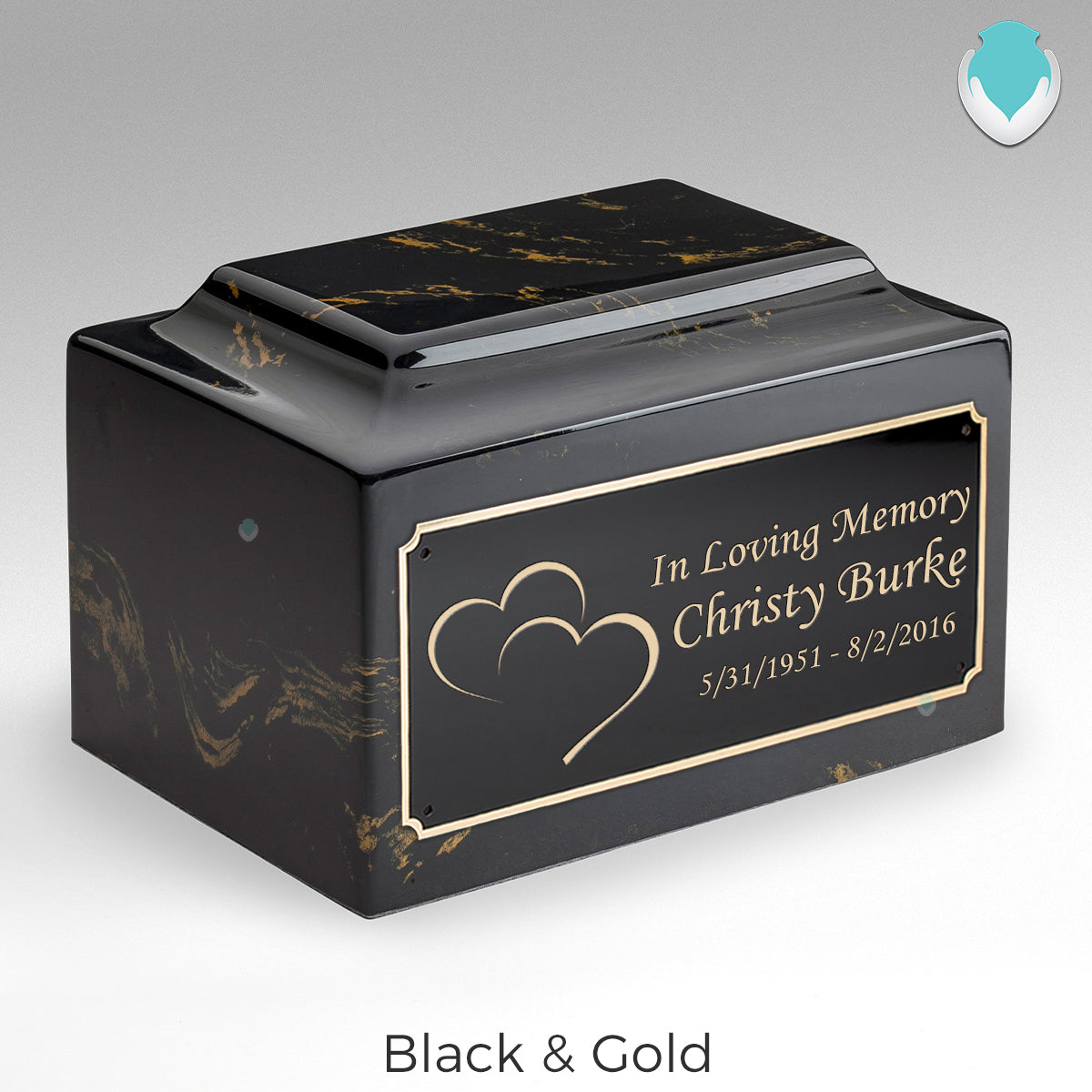 Adult Legacy Hearts Cultured Marble Urns by MacKenzie