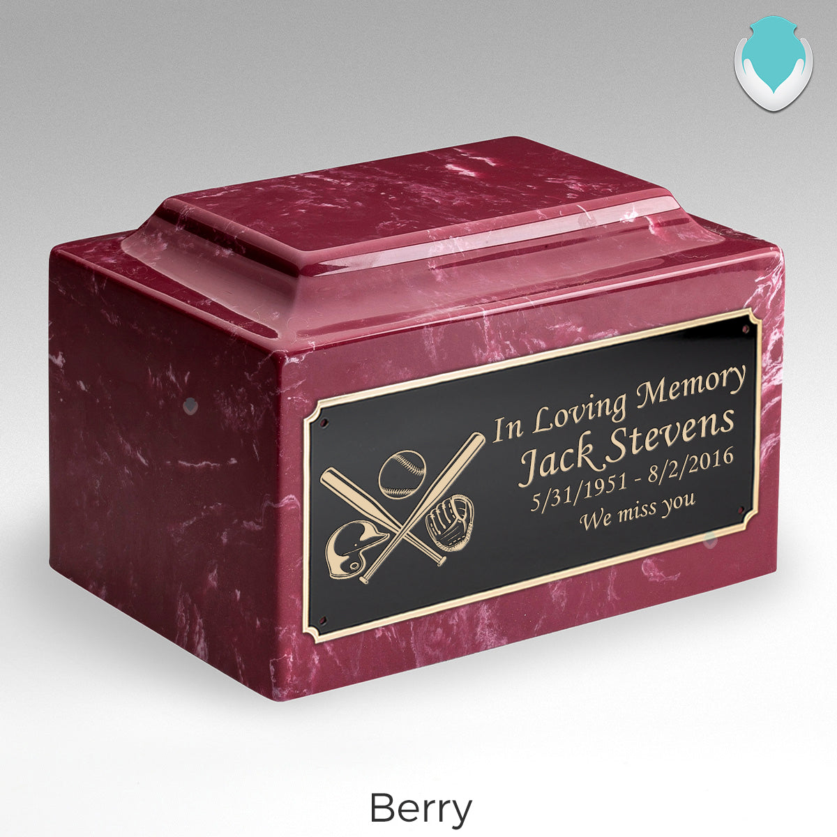 Adult Legacy Baseball Cultured Marble Urns by MacKenzie