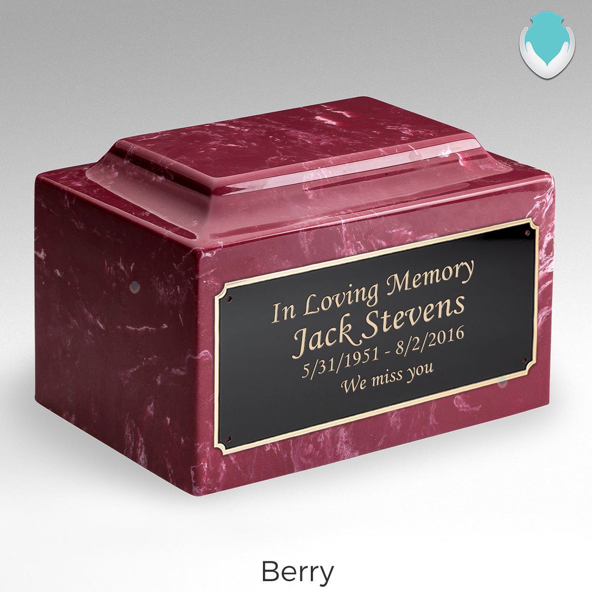Adult Legacy Custom Text Cultured Marble Urns by MacKenzie