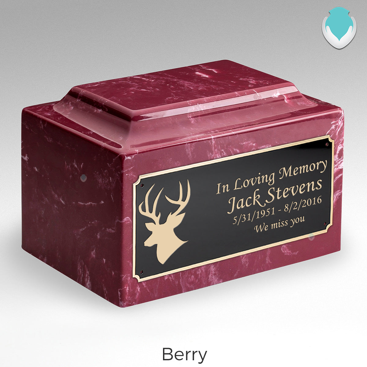 Adult Legacy Deer Cultured Marble Urns by MacKenzie