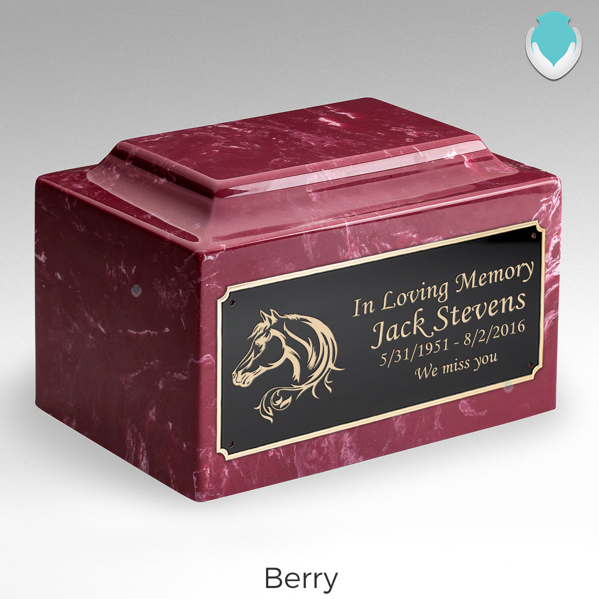 Adult Legacy Horse Cultured Marble Urns by MacKenzie