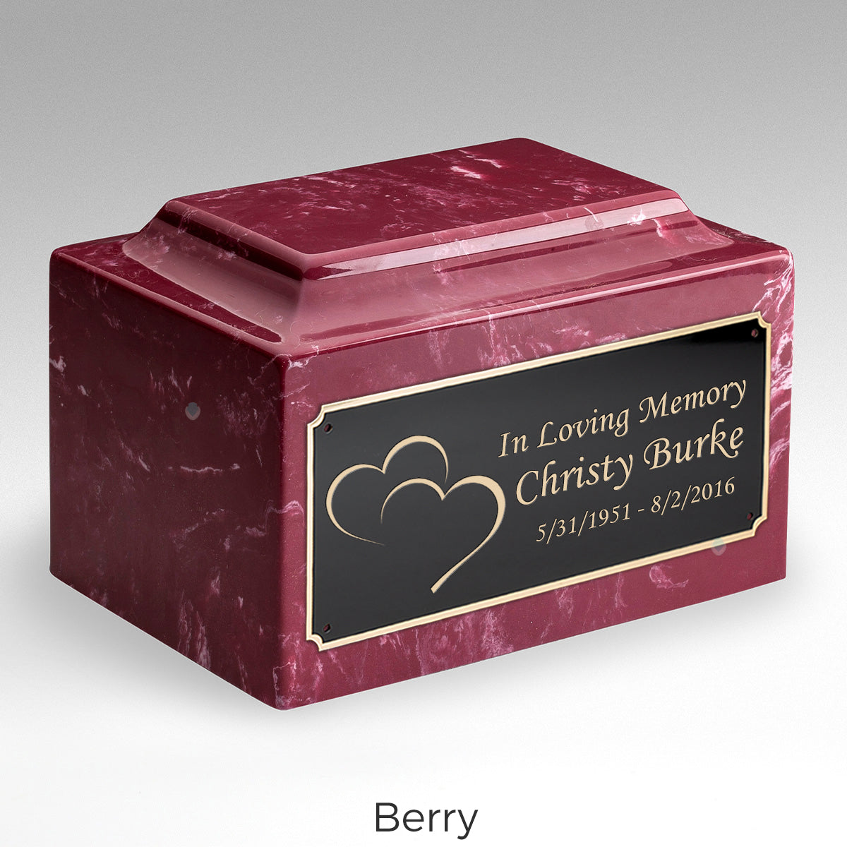 Adult Legacy Hearts Cultured Marble Urns by MacKenzie