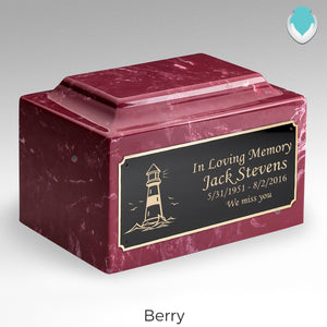 Adult Legacy Lighthouse Cultured Marble Urns by MacKenzie