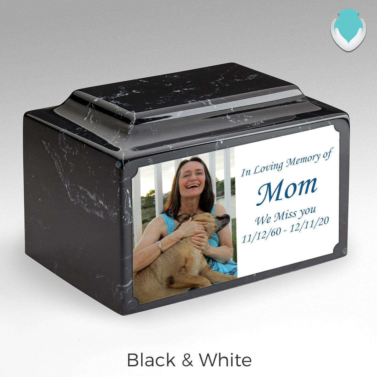 Adult Legacy Custom Printed Photo Cultured Marble Urns by MacKenzie