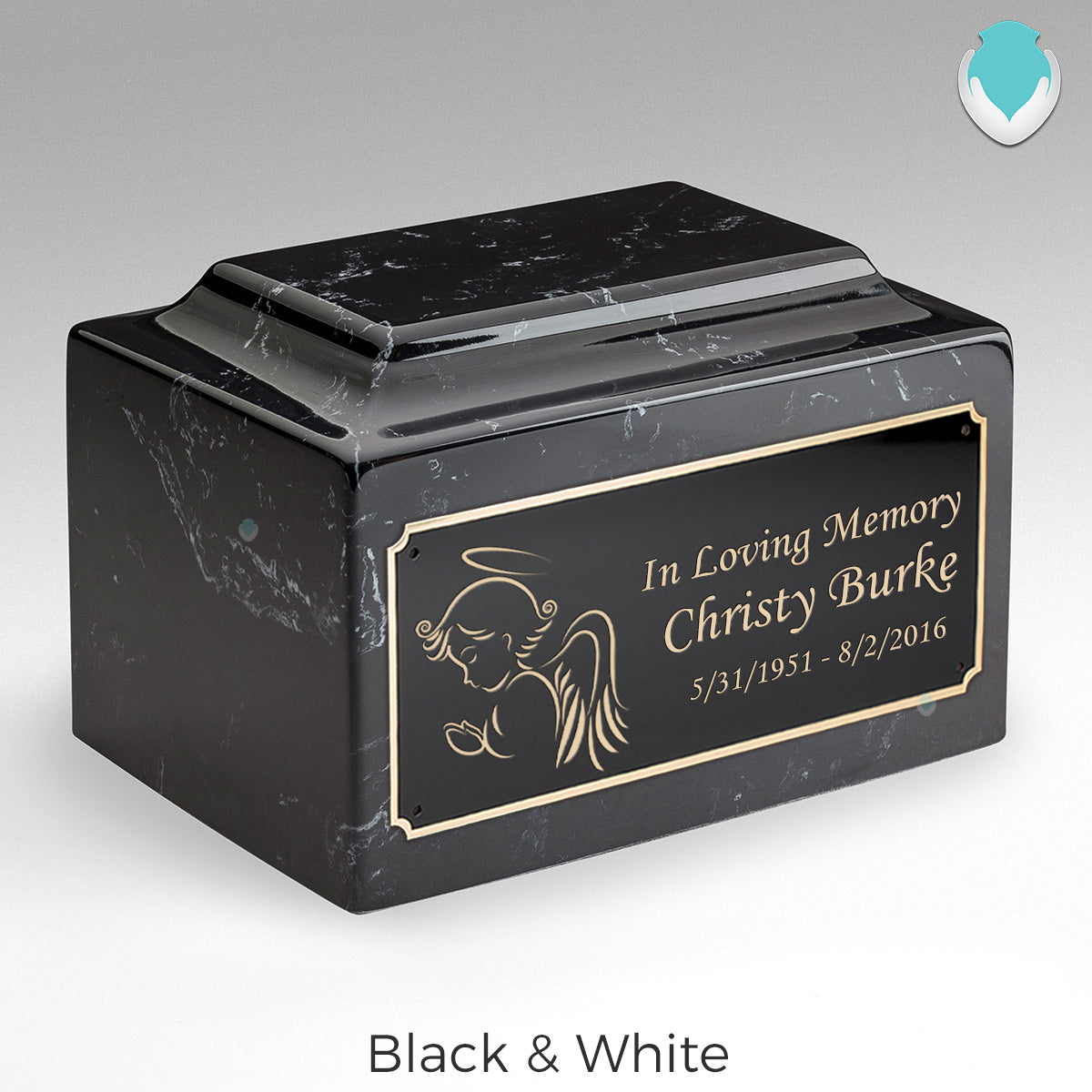 Adult Legacy Angel Cultured Marble Urns by MacKenzie