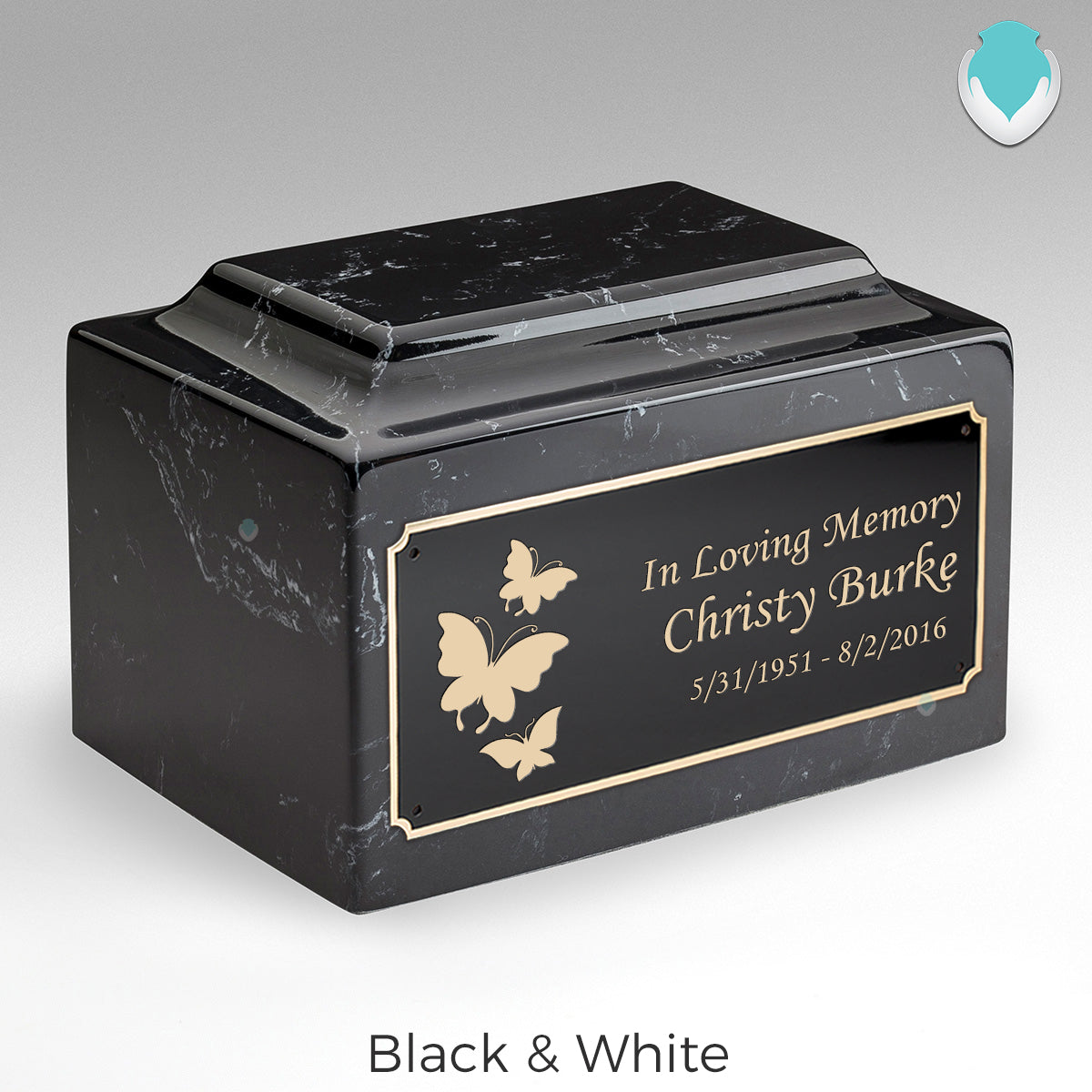 Adult Legacy Butterflies Cultured Marble Urns by MacKenzie